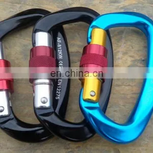 Strong Aviation Aluminum A7075 Rock Climbing Carabiner With Screw Lock thumbnail-2