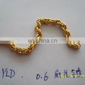 Shining Custom Metal Link Chain / Stainless Steel Ball Chain Link Closely thumbnail-1