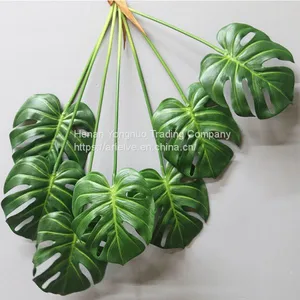 High Grade Green Plant 7 Branches Real Touch Turtle Leaf Artificial Plants thumbnail-1