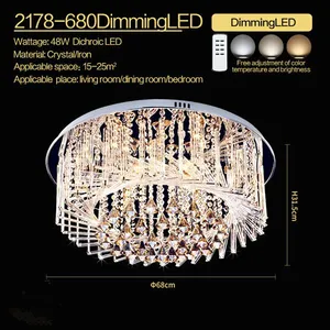 Bird's Nest Crystal Ceiling Light thumbnail-1