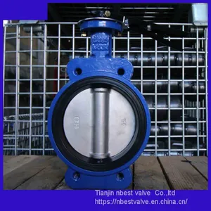 DN100 Marine Wafer Butterfly Valve With NPT Thread thumbnail-4