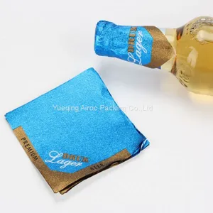 Adhesive Beer Label Aluminium Foil Beer Neck Label With Logo Printing thumbnail-1