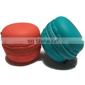 Round Mini Coin Bag Promotions Portable Silicone Change Key Purse Custom Wallet thumbnail-5