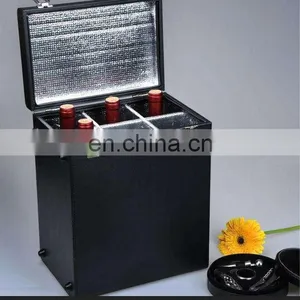 Senior Business White Wine Suitcase,6 Aluminum Wine Bottles Trolley Case/wine Bottle Display Case thumbnail-5
