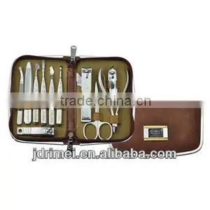 Elegant High Quality Manicure Pedicure Set Tool Box With PU Leather Box thumbnail-1