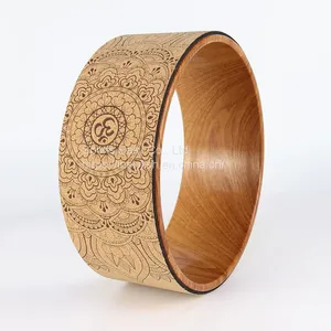 Low MOQ Customized Cork Yoga Wheel With CE Certification thumbnail-5