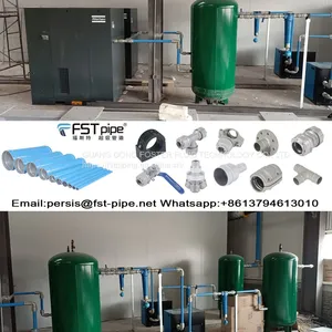 Less Pressure Drop Compressed Air Aluminum Alloy Pipe for FSTpipe 3/4'' 1'' 1 1/2'' 2'' 3'' 4'' 6'' DN20 DN25 DN40 DN50 thumbnail-2