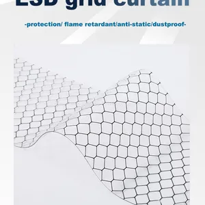 Esd Anti Static Pvc Grid Curtain thumbnail-2