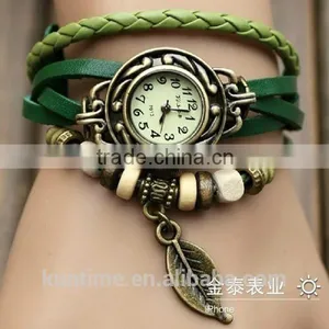 Wholesale Vintage Ladies Watch Leaf Bracelet thumbnail-3