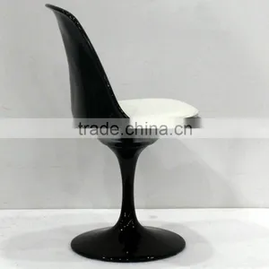 Replica Tulip Side Fiberglass Chair With Cushion Designed by Eero Saarinen thumbnail-3