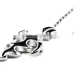 Famous Brand Treasured Sword Designer Charms Pendant Man Heavy Stainless Silver Steel Necklace Paypal Accept thumbnail-1