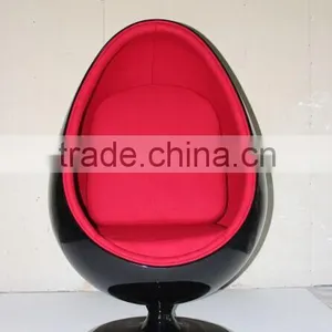 Replica Fiberglass Cashmere Eero Aarnio Oval Ball Chair/bubble Chair With Aluminum Alloy Epidermis thumbnail-2
