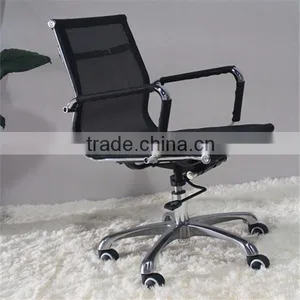 Low Back Swivel Lift Netting Fabric Office Chair thumbnail-2
