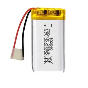 3.7v 902040 700mah li Ion Polymer Battery for Bluetooth Earphone thumbnail-1