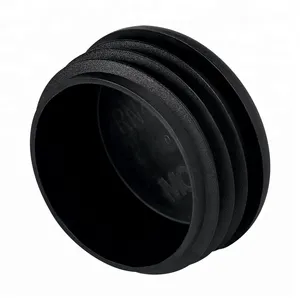 42mm 76mm 89mm Black Stainless Steel Tube Round End Caps Plugs thumbnail-1