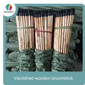 Custom Painted Broom Wooden Handle Mop Brush Handle Broom Stick 120*2.2cm thumbnail-3