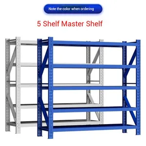 Heavy-Duty Steel Shelving Racks – 1800kg Capacity With Thickened Beams & Adjustable Heights for Warehouse Storage thumbnail-1