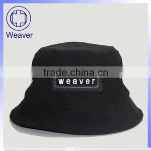 Fashion Plain Black Nylon Bucket Hat Wholesale thumbnail-1