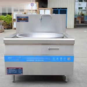 Anci Factory Commercial Induction Cooker With Two Heads, Large Wok Stove for School Canteens thumbnail-3