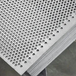 Polished, Perforated 90-degree Circular Mesh Diamond-shaped Curtain Wall Cladding Metal Grille, Including Cutting Service thumbnail-5