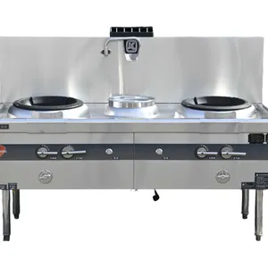 220V Economic Two Woks One Warmer With 42kW Heat Load for Commercial Kitchens thumbnail-1