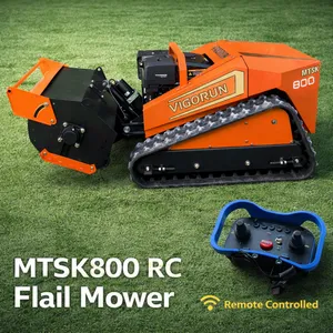Vigorun MTSK800 Industrial Zero Turn RC Lawn Mower Robot 800MM Cutting Width Gas-Electric Hybrid Self Propelled Sharp Mowing thumbnail-1