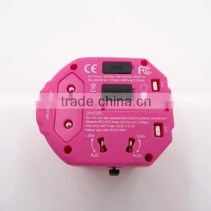 China Gift Items Universal UK Travel Adapter/european Electrical Power Plug Adapter With Usb/seasons Plug Adapters thumbnail-3