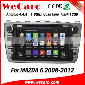 Wecaro in Dash Touch Screen Android 4.4.4 Car Gps Navigation Dvd Player for Mazda 6 Car Audio System 2008 -2012 thumbnail-6