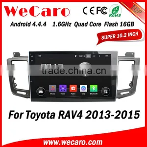 Wecaro WC-TR1063 10.1" Android 4.4.4 Car Dvd Player Quad Core for Toyota Rav4 Radio Stereo tv Tuner 2013-2015 thumbnail-1