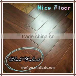 Herringbone Parquet Black Walnut Engineered Wood Flooring thumbnail-2