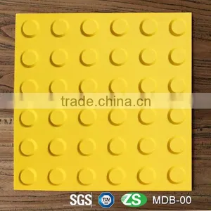 300mm x 300mm Yellow Thermoplastic Polyurethane Tactile Tiles Ground Surface Indicator thumbnail-1
