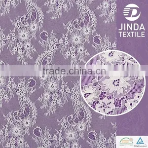 Bridal White French Lace Flower Embroidery Fabric for Dress Supplier's Choice thumbnail-1