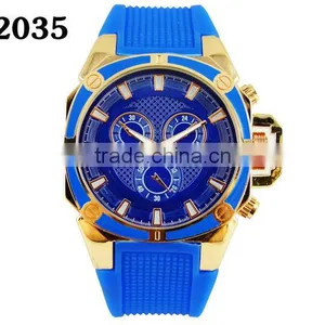 2015 Hot Selling Wholesale Silicone Band Watch for Girl and Boy thumbnail-3