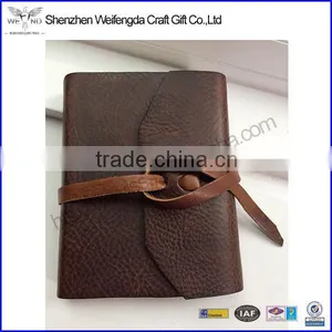 Handmade Vintage Leather Journal /daily Diary / Agenda Notebooks With Ribbon thumbnail-1