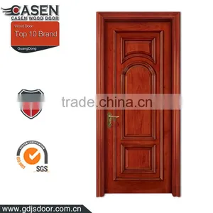 High Quality Decorative Villa/apartment Entrance Walnut Single Wood Carved Doors thumbnail-3