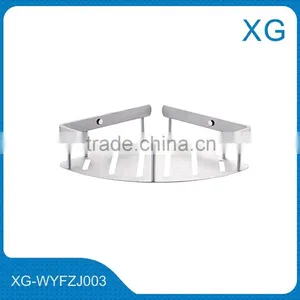 Bathroom Wall Mounted Corner Shelves/Hot Sale Metal Chrome Bathroom Shelf /corner Rack thumbnail-3