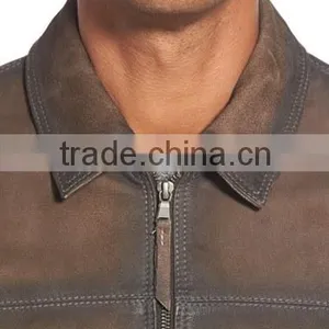 Black Shade Brown Leather Jacket thumbnail-2
