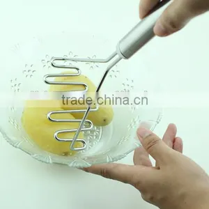 430 Stainless Steel Perfect Hand Help Potato Masher thumbnail-1