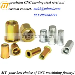 Custom Precision CNC Turning Hexagonal Rivet Nuts thumbnail-1