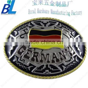 Two Tone Plated Metal Rebel Flag Belt Buckles thumbnail-1