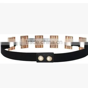Ladies Fashion Golden Alloy Elastic Belts thumbnail-3