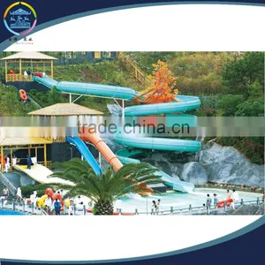 Hot Fiberglass Water Spiral Slides Water Park Equipment for Sale thumbnail-1