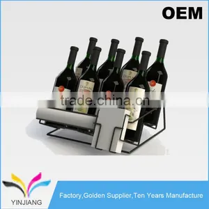 Retail Counter Wire Red Wine Glass Rack for Bottled Wine thumbnail-2