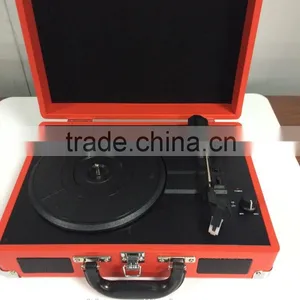 Hot Sale USB Recording Vinyl Suitcase Style Turntable Record Player 2016 thumbnail-1