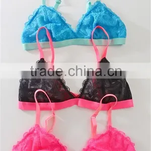 Europe Well Popular Floral Sheer Lace Bralette,wholesale Sexy Lace Bra thumbnail-6