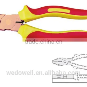 Non Sparking Insulated Tools Injection Lineman Pliers With Best Quality thumbnail-1