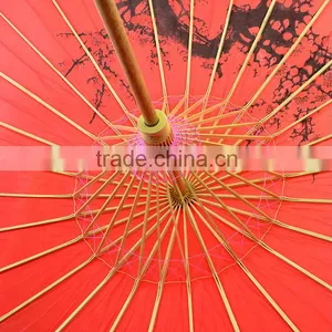 Hot Sell Decoration Parasols Silk Umberlla Bamboo Umbrella thumbnail-3
