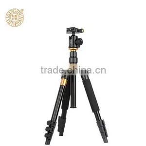 Q570 1410mm 2 Section Center Pipe Easy Operated Filp Leg Lock DSLR Digital Camera Tripod Monopod Professional Aluminum Tripod thumbnail-2