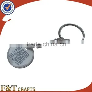 2013 Hot Sale Pound Coin Holder Keyring With Two-dimensional Code thumbnail-1