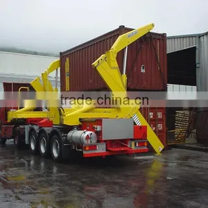 High Quality ISO 3 Axle Container 40ft Flatbed XCMG Sidelifter From Truck Trailer thumbnail-2